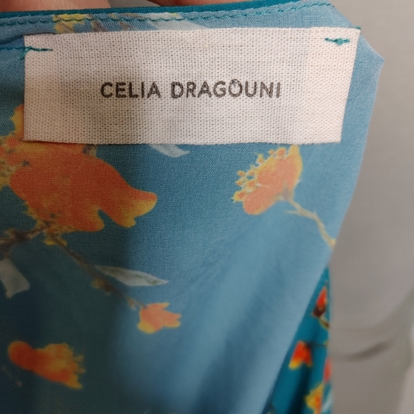 SOLD Celia Dragouni Chinese Garden dress S/M - Picture 8 of 10